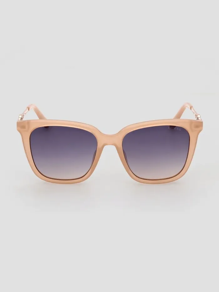 Sunglasses Plastic Square G Sunglasses Blush GUESS Women