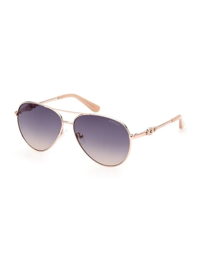 Sunglasses Women GUESS Square G Link Metal Aviator Sunglasses Shiny Rose GoldGradient Sunglasses Women GUESS Square G Link Metal Aviator Sunglasses Shiny Rose GoldGradient