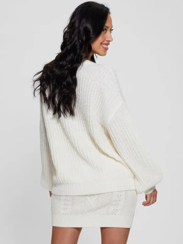 Sweaters and Knits Nara WoolBlend Sweater Dove White GUESS Women