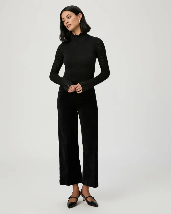 Sweaters and Sweatshirts Stephanie Top 8211 Black Sparkle PAIGE Women Sweaters and Sweatshirts Stephanie Top 8211 Black Sparkle PAIGE Women