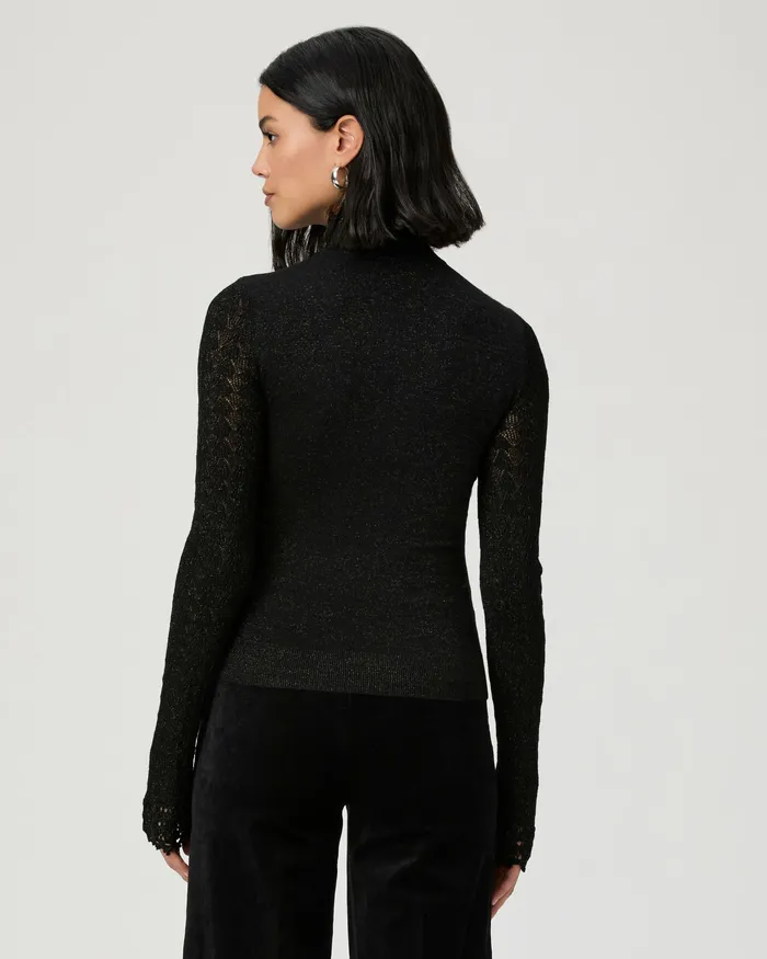 Sweaters and Sweatshirts Stephanie Top 8211 Black Sparkle PAIGE Women Sweaters and Sweatshirts Stephanie Top 8211 Black Sparkle PAIGE Women