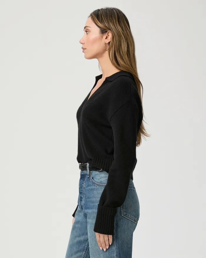Sweaters and Sweatshirts Women Maxie Sweater 8211 Black Cashmere PAIGE