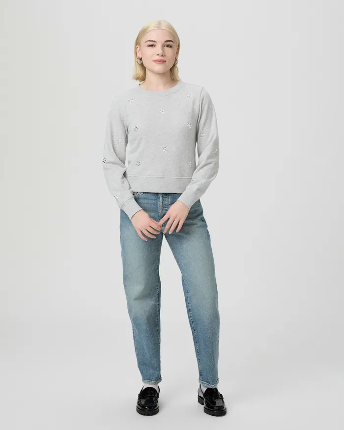 Sweaters and Sweatshirts Women PAIGE Ordenna Petite Sweatshirt 8211 Heather Grey
