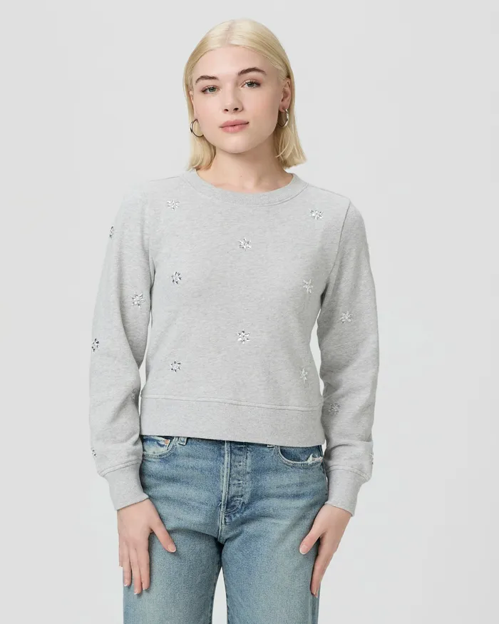 Sweaters and Sweatshirts Women PAIGE Ordenna Petite Sweatshirt 8211 Heather Grey