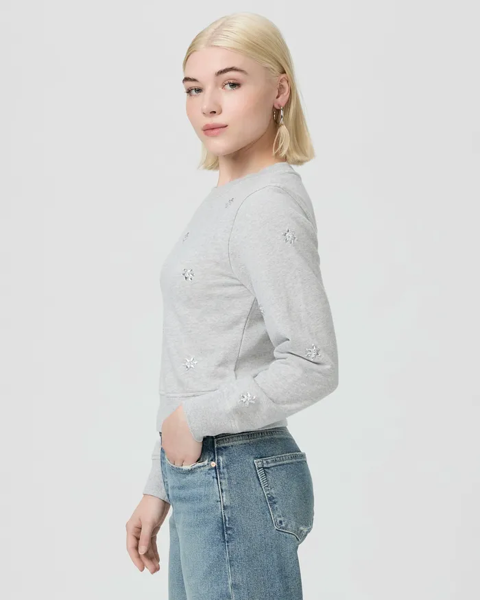 Sweaters and Sweatshirts Women PAIGE Ordenna Petite Sweatshirt 8211 Heather Grey