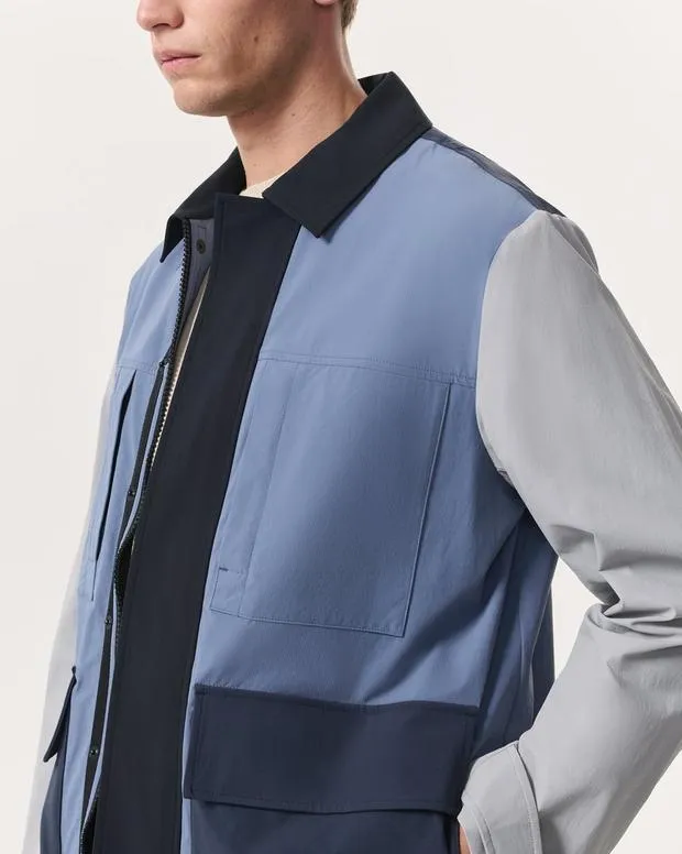 Sweaters rag and bone Men Pace ColorBlocked Chore Jacket Grey Multi