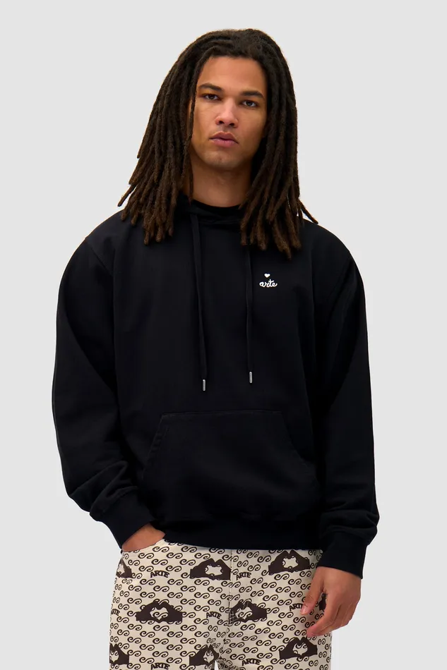 Sweats capuche Sweat capuche avec logo en forme de cur Noir 8211 Arte Antwerp Men
