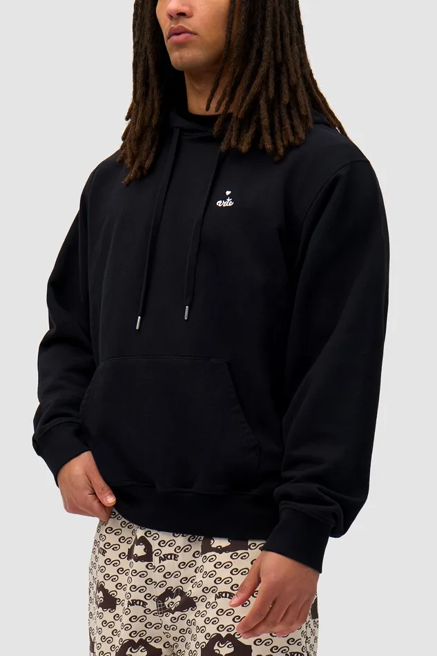Sweats capuche Sweat capuche avec logo en forme de cur Noir 8211 Arte Antwerp Men