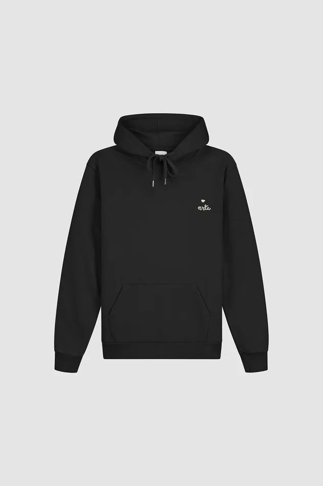 Sweats capuche Sweat capuche avec logo en forme de cur Noir 8211 Arte Antwerp Men