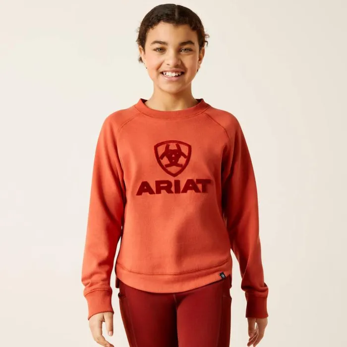 Sweatshirts and Hoodies Kids Ariat Benicia Sweatshirt Burnt Brick