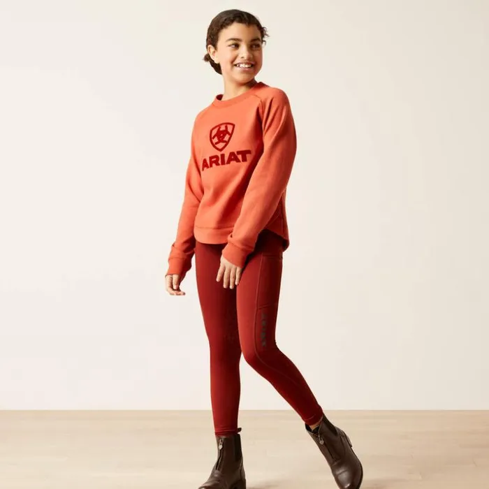 Sweatshirts and Hoodies Kids Ariat Benicia Sweatshirt Burnt Brick Sweatshirts and Hoodies Kids Ariat Benicia Sweatshirt Burnt Brick