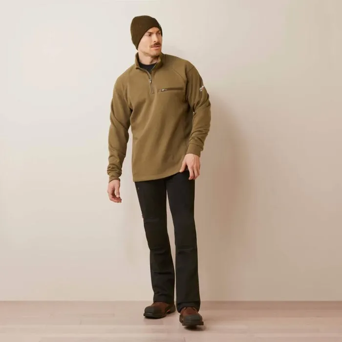 Sweatshirts and Hoodies Men Ariat FR Rev 14 Zip Top Beech