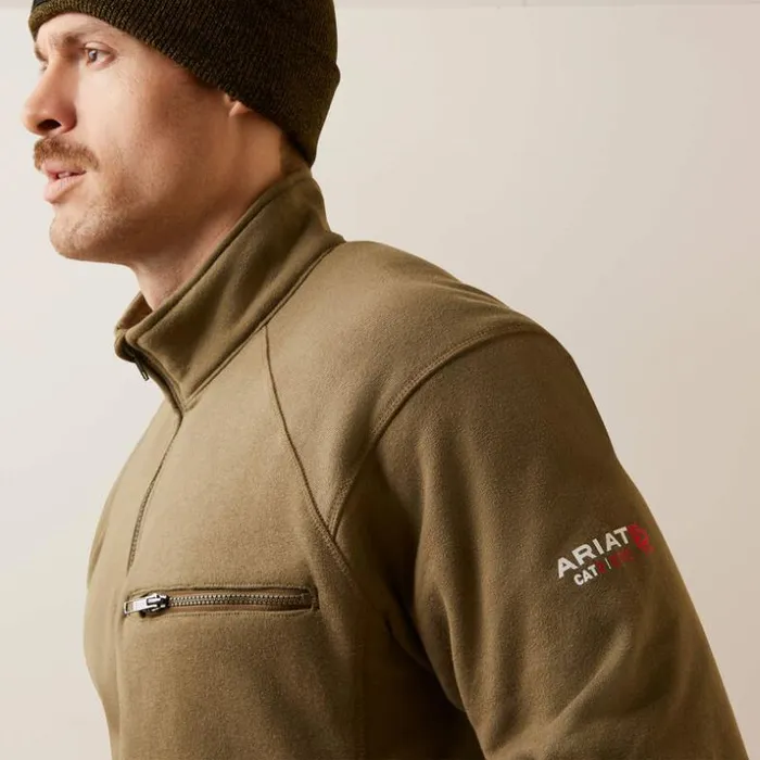 Sweatshirts and Hoodies Men Ariat FR Rev 14 Zip Top Beech