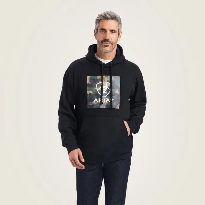 Sweatshirts and Hoodies Men Ariat Protect and Serve Block Sweatshirt Black