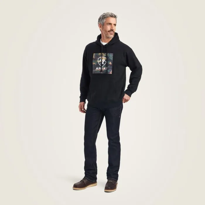 Sweatshirts and Hoodies Men Ariat Protect and Serve Block Sweatshirt Black