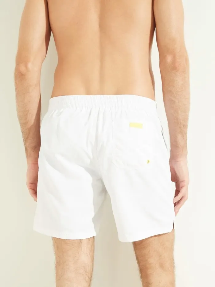 Swim GUESS Men Nylon Swim Trunks Pure White
