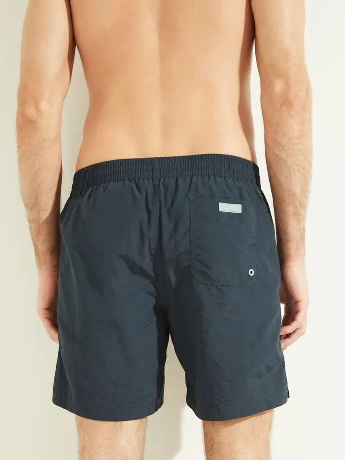 Swim Men Nylon Swim Trunks Bleu lgant GUESS