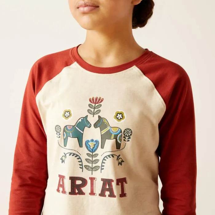 TShirts and Polos Kids Ariat Dala Horses TShirt Oatmeal Heather TShirts and Polos Kids Ariat Dala Horses TShirt Oatmeal Heather
