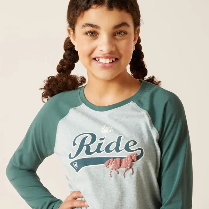 TShirts and Polos Kids Ariat Let039s Ride TShirt Arctic TShirts and Polos Kids Ariat Let039s Ride TShirt Arctic