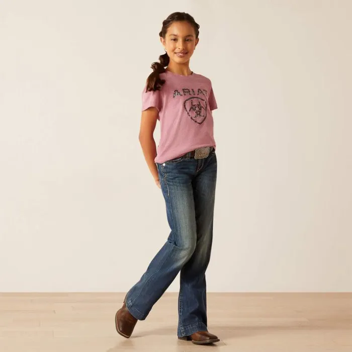 TShirts and Polos Kids Ariat Shield TShirt Rose Mesa Heather