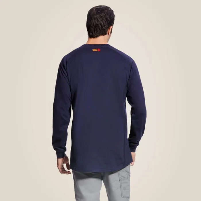 TShirts and Polos Men Ariat FR Air Crew TShirt Navy TShirts and Polos Men Ariat FR Air Crew TShirt Navy