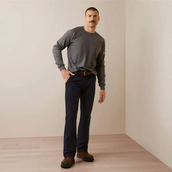 TShirts and Polos Men Ariat FR Air True Grit TShirt Charcoal Heather TShirts and Polos Men Ariat FR Air True Grit TShirt Charcoal Heather