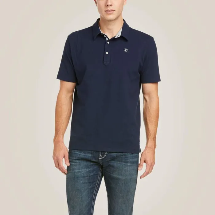 TShirts and Polos Men Ariat Medal Polo Navy