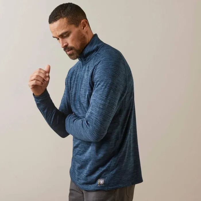TShirts and Polos Men Ariat Rebar Gridwork Baselayer 14 Zip TShirt Blue Wink Teal TShirts and Polos Men Ariat Rebar Gridwork Baselayer 14 Zip TShirt Blue Wink Teal