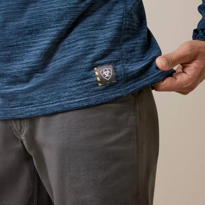 TShirts and Polos Men Ariat Rebar Gridwork Baselayer 14 Zip TShirt Blue Wink Teal TShirts and Polos Men Ariat Rebar Gridwork Baselayer 14 Zip TShirt Blue Wink Teal