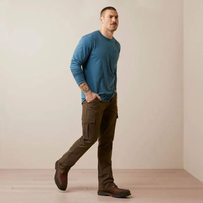 TShirts and Polos Men Ariat Rebar Workman Logo Indian Teal Tiger039s Eye TShirts and Polos Men Ariat Rebar Workman Logo Indian Teal Tiger039s Eye