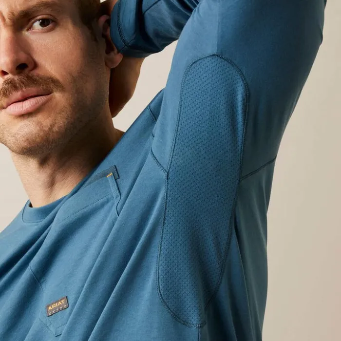 TShirts and Polos Men Ariat Rebar Workman Logo Indian Teal Tiger039s Eye TShirts and Polos Men Ariat Rebar Workman Logo Indian Teal Tiger039s Eye