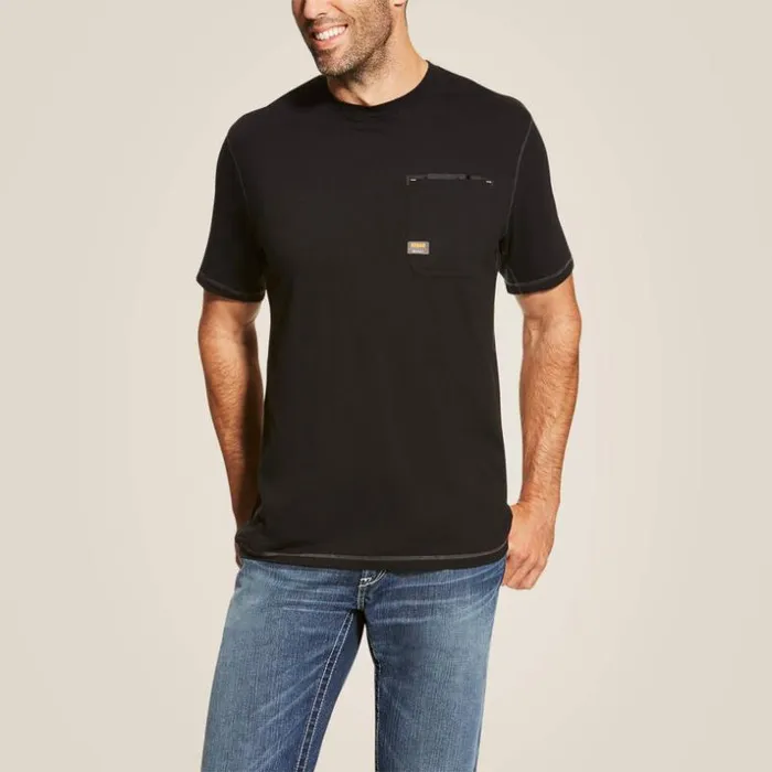 TShirts and Polos Men Ariat Rebar Workman TShirt Black