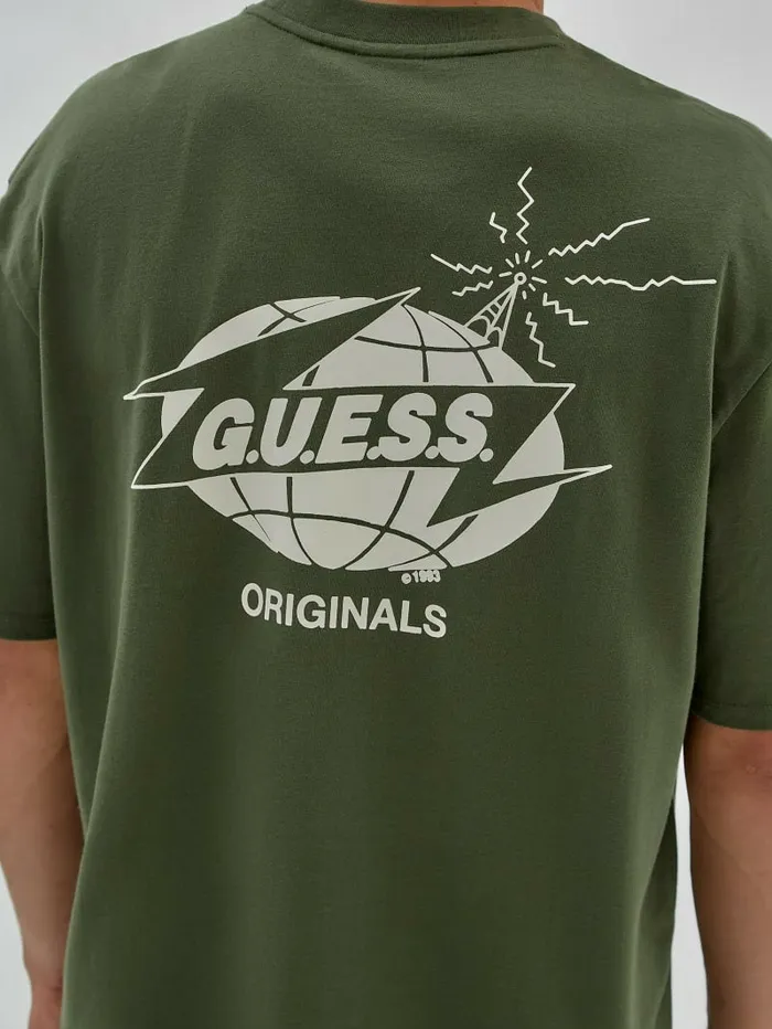 TShirts and Tanks GUESS Men GUESS Originals Eco Radio Tee Pond Cypress TShirts and Tanks GUESS Men GUESS Originals Eco Radio Tee Pond Cypress