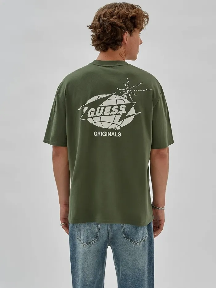TShirts and Tanks GUESS Men GUESS Originals Eco Radio Tee Pond Cypress TShirts and Tanks GUESS Men GUESS Originals Eco Radio Tee Pond Cypress
