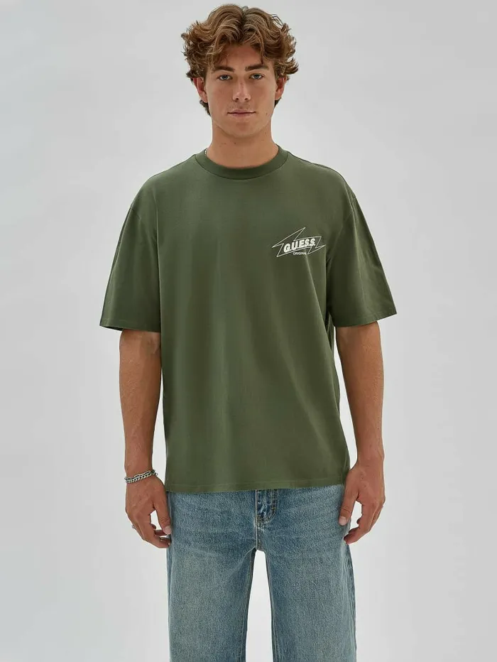 TShirts and Tanks GUESS Men GUESS Originals Eco Radio Tee Pond Cypress TShirts and Tanks GUESS Men GUESS Originals Eco Radio Tee Pond Cypress