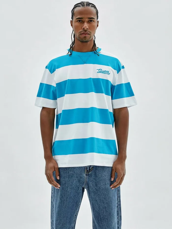 TShirts and Tanks GUESS Men GUESS Originals Striped Tee Blue Toulouse Multi