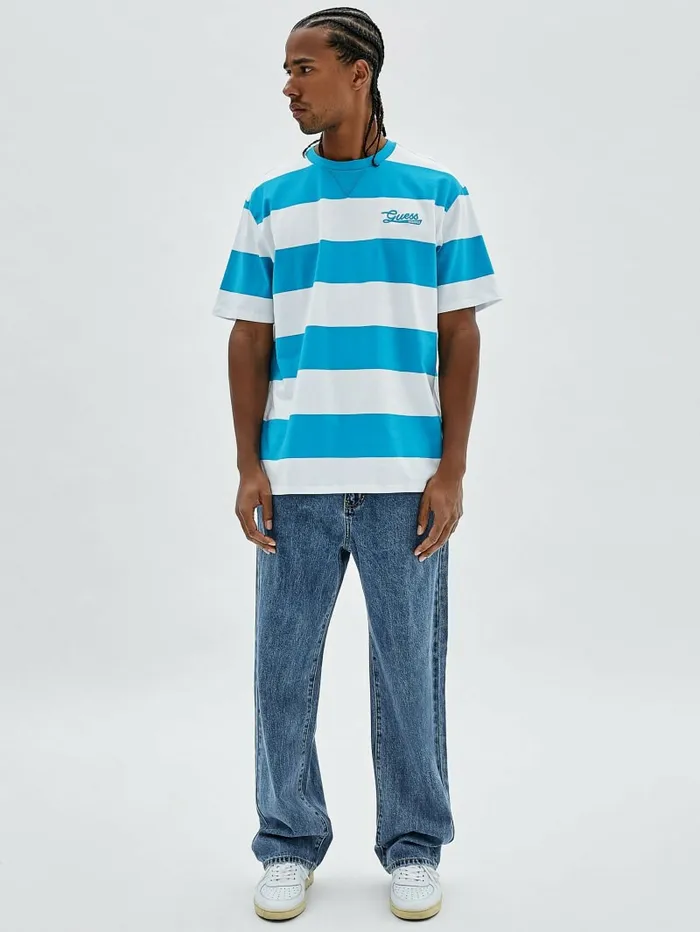 TShirts and Tanks GUESS Men GUESS Originals Striped Tee Blue Toulouse Multi