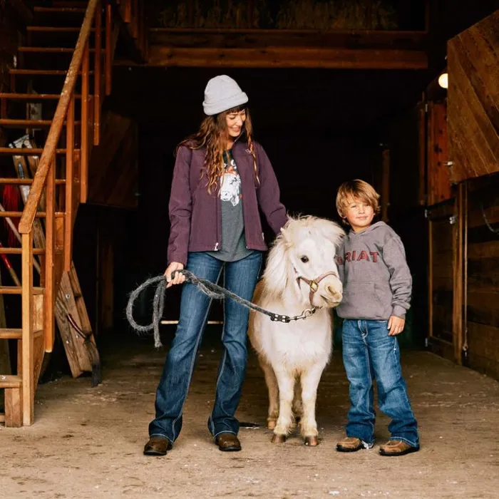 TShirts and Tops Women Ariat Ariat Cow Gal Tee Charcoal Heather