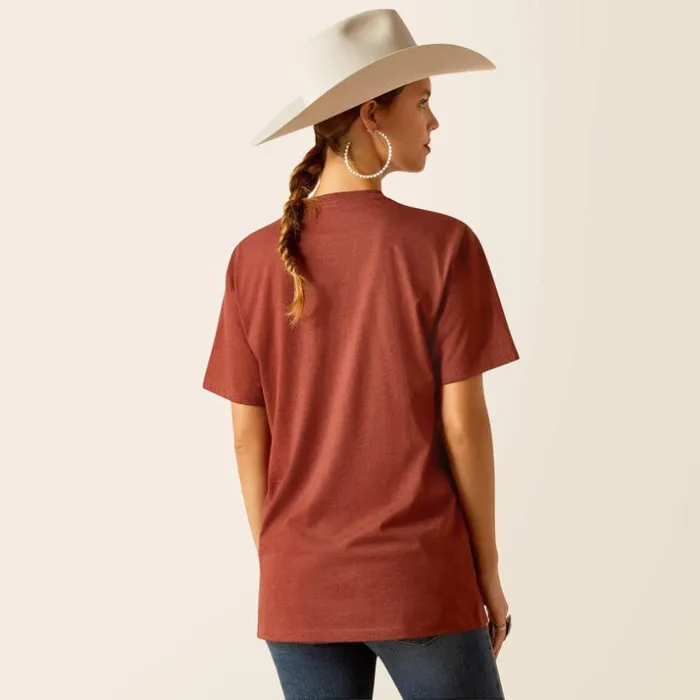 TShirts and Tops Women Ariat Ariat Horseshoe TShirt Rust Heather TShirts and Tops Women Ariat Ariat Horseshoe TShirt Rust Heather