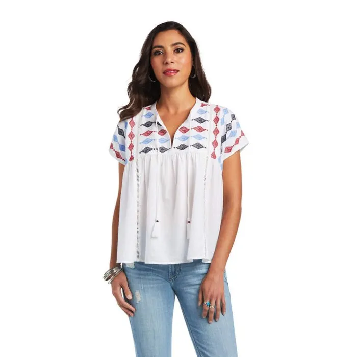 TShirts and Tops Women Ariat Billie Tunic White