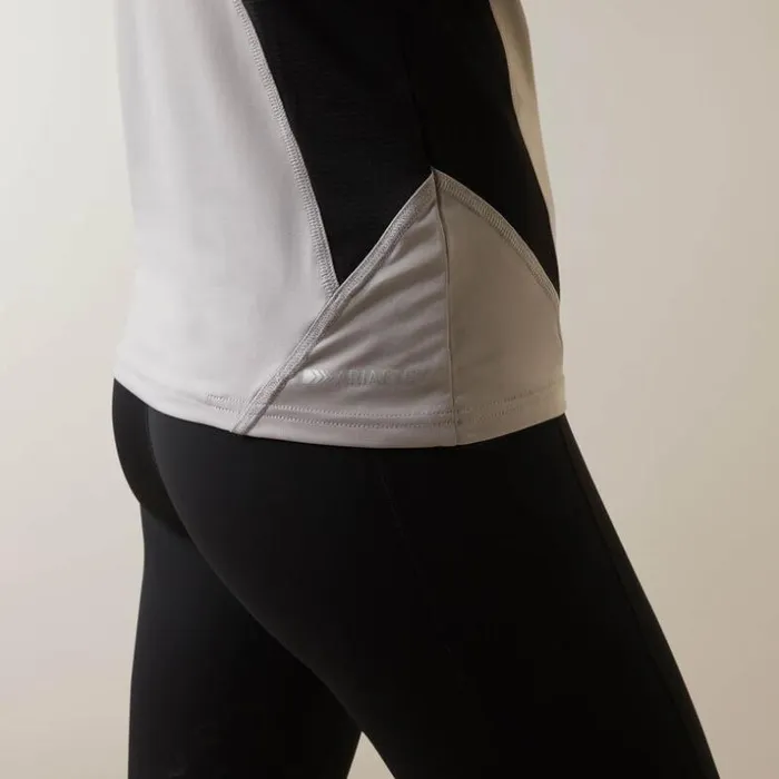 TShirts and Tops Women Ariat Cambria Jersey 14 Zip Baselayer Silver Sconceblack TShirts and Tops Women Ariat Cambria Jersey 14 Zip Baselayer Silver Sconceblack