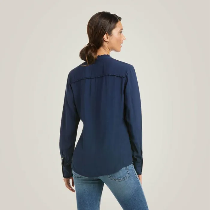 TShirts and Tops Women Ariat Clara Blouse Navy TShirts and Tops Women Ariat Clara Blouse Navy