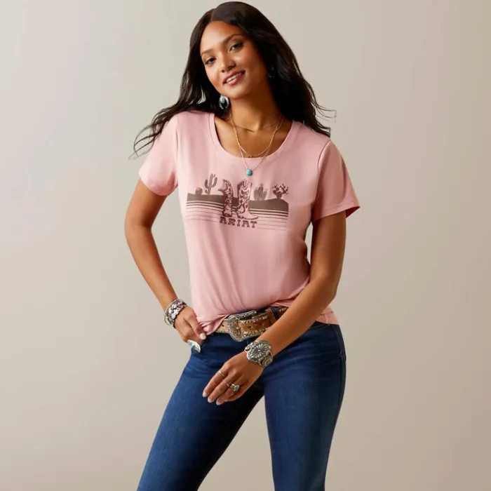 TShirts and Tops Women Ariat Mojave Tee TShirt Island Blush