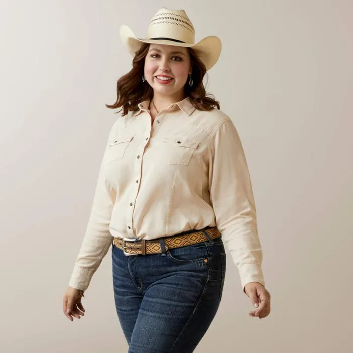 TShirts and Tops Women Ariat REAL Jurlington Snap Shirt Sandshell TShirts and Tops Women Ariat REAL Jurlington Snap Shirt Sandshell