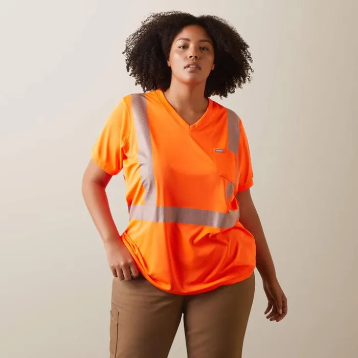 TShirts and Tops Women Ariat Rebar HiVis ANSI TShirt Hi Vis Orange TShirts and Tops Women Ariat Rebar HiVis ANSI TShirt Hi Vis Orange