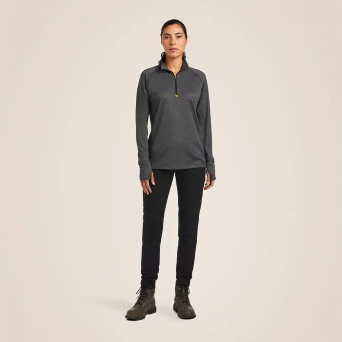 TShirts and Tops Women Ariat Rebar Polartec Elite Zip Baselayer Charcoal Heather TShirts and Tops Women Ariat Rebar Polartec Elite Zip Baselayer Charcoal Heather