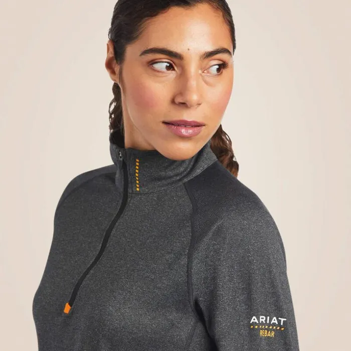 TShirts and Tops Women Ariat Rebar Polartec Elite Zip Baselayer Charcoal Heather TShirts and Tops Women Ariat Rebar Polartec Elite Zip Baselayer Charcoal Heather