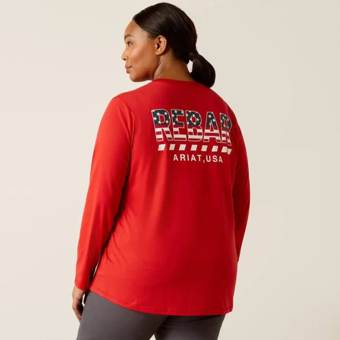 TShirts and Tops Women Ariat Rebar Workman Stars and Stripes Samba