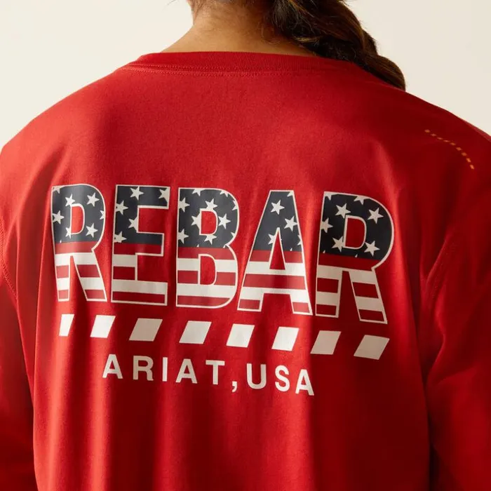 TShirts and Tops Women Ariat Rebar Workman Stars and Stripes Samba