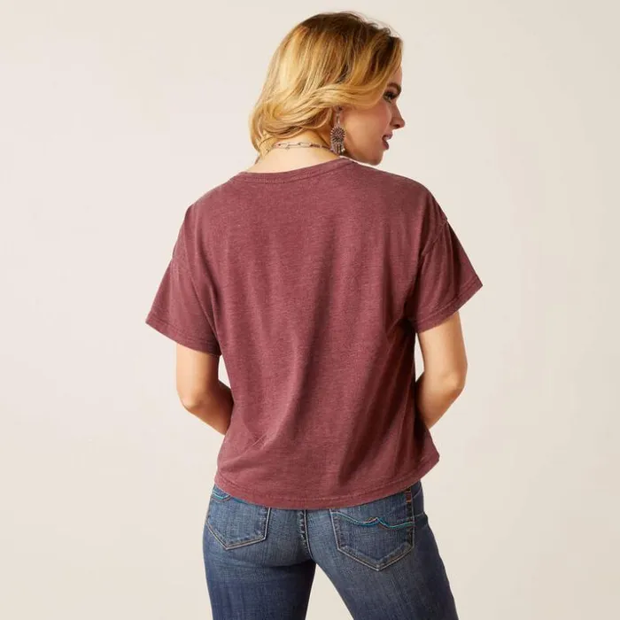 TShirts and Tops Women Ariat Rock N Roll TShirt Tawny Port TShirts and Tops Women Ariat Rock N Roll TShirt Tawny Port